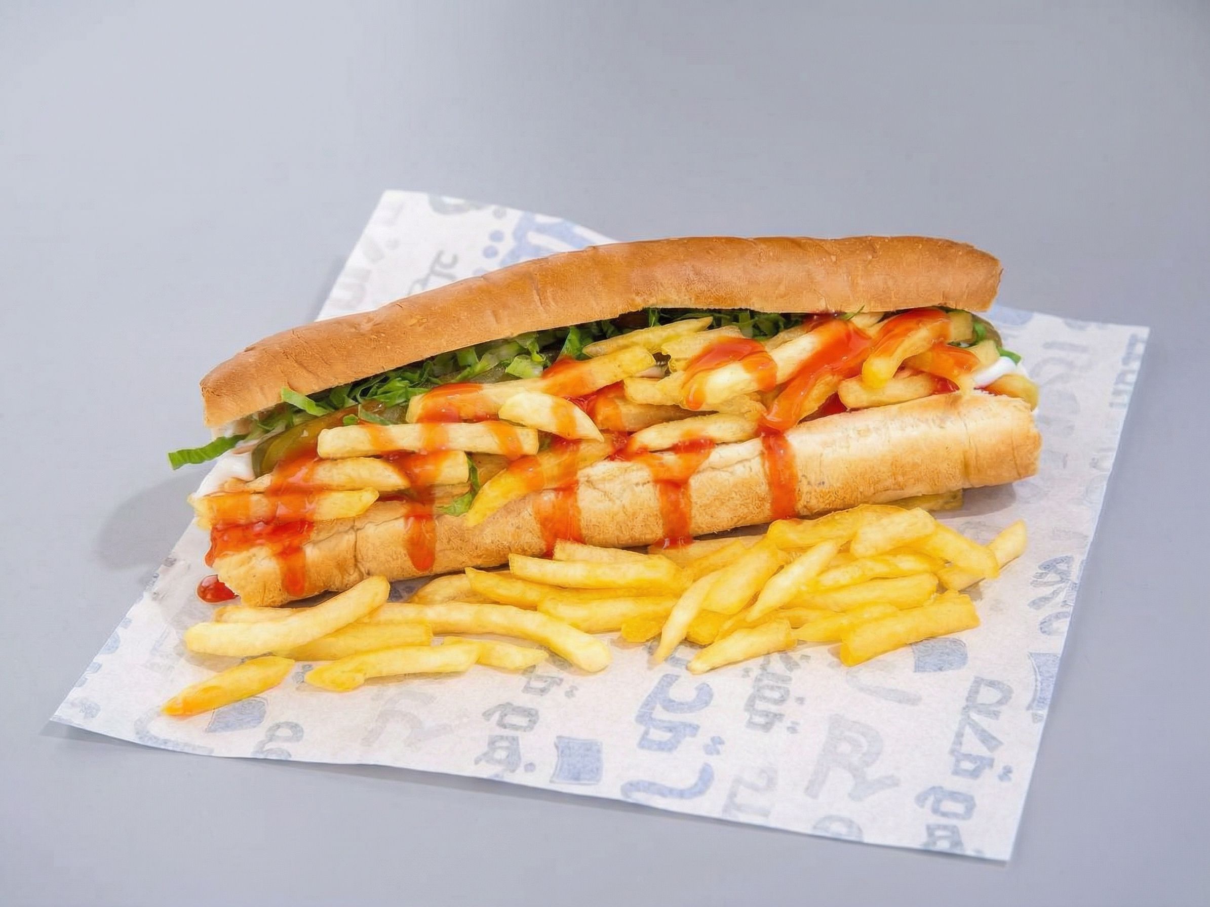 Potato Hotdog Sandwich