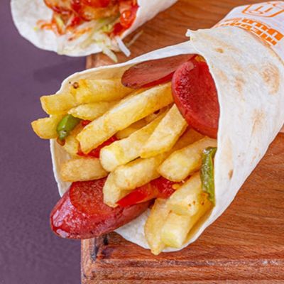 Sausage and Potato Sandwich