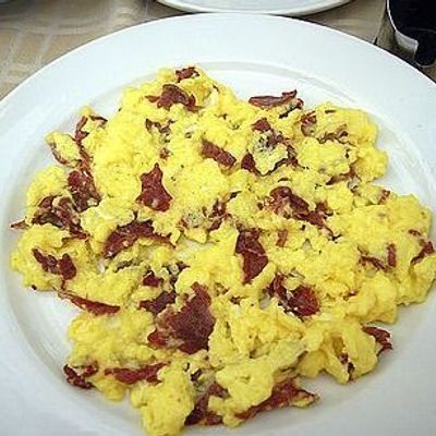 Pastrami Egg Plate