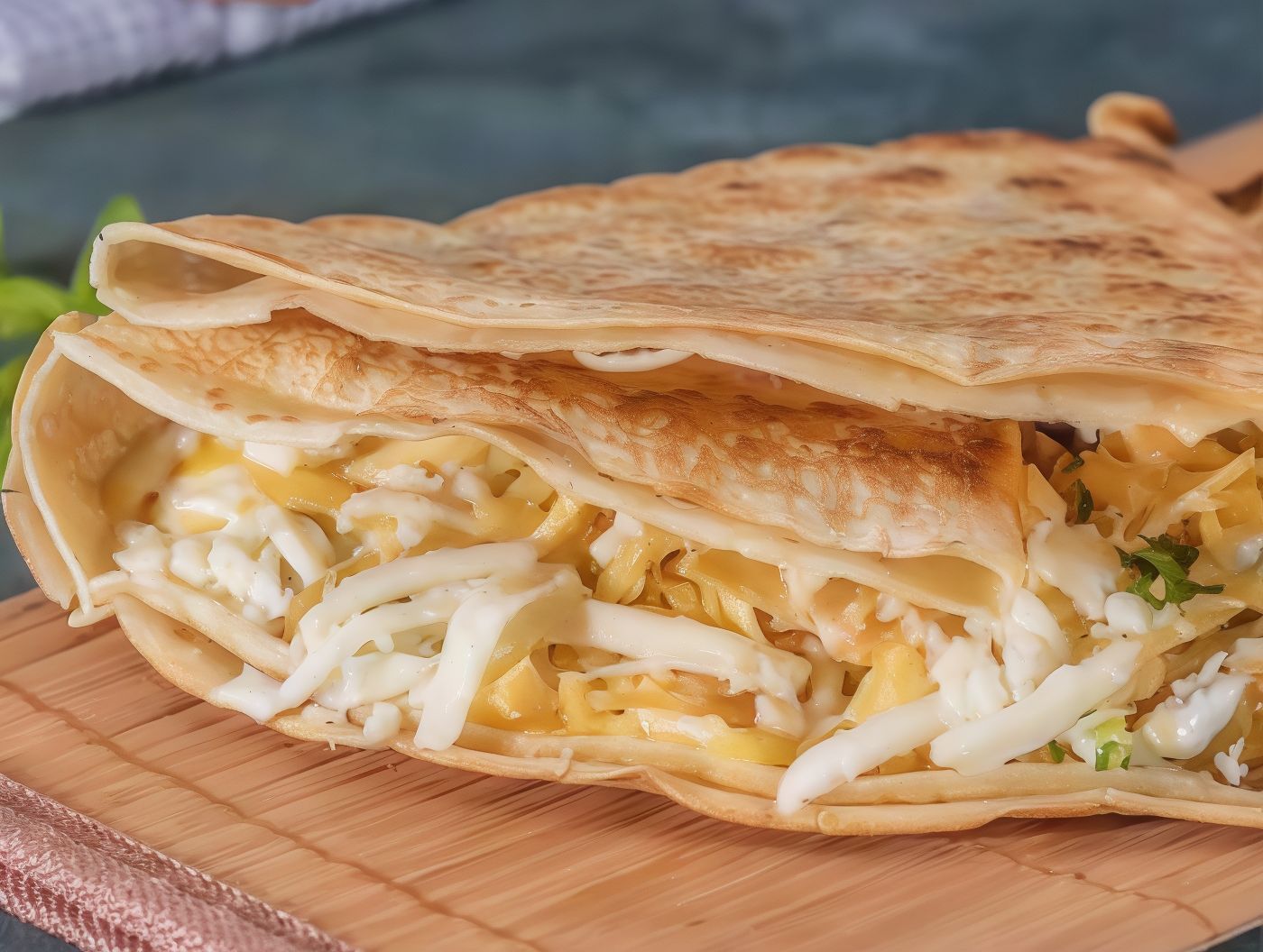 Potatoes Mix Cheese Crepe
