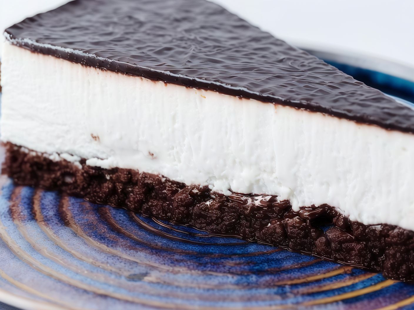 Cheesecake With Chocolate Sauce