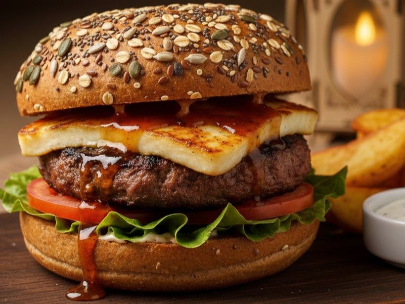 Honey chilli burger