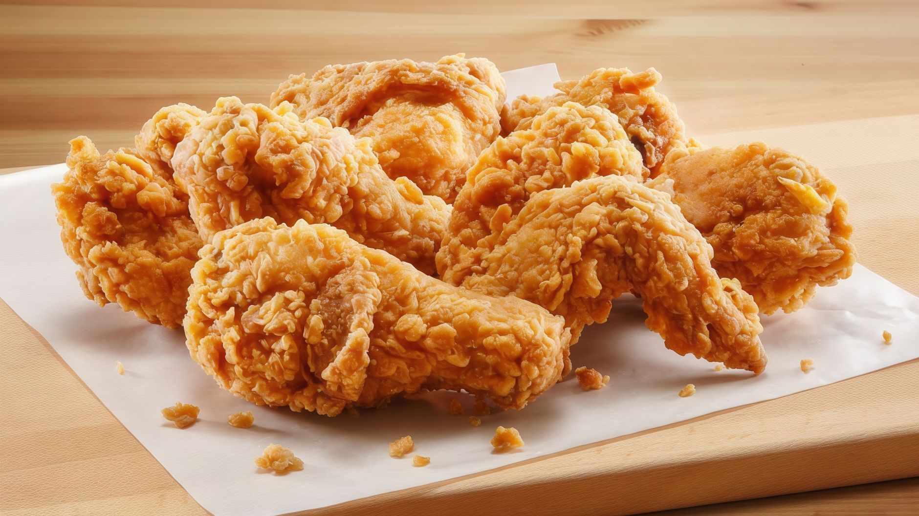 2 Pieces of Crispy Broasted Chicken and 2 Pieces Crispy Chicken (Drumstick +Thigh)