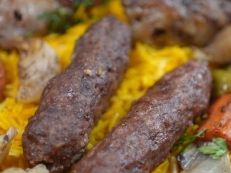 Kofta meal with shish