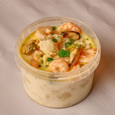 Boneless seafood soup