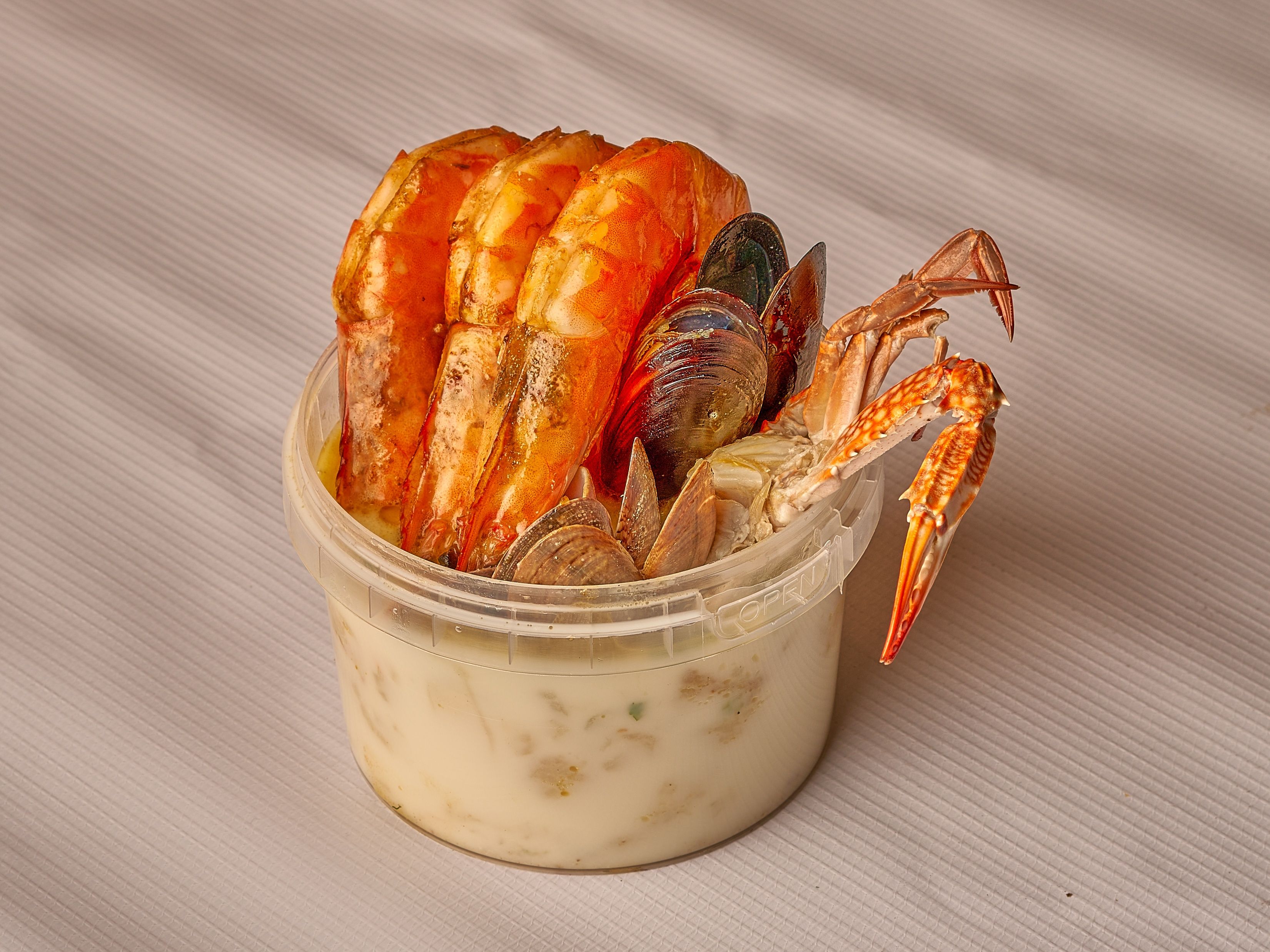 Seafood shell soup
