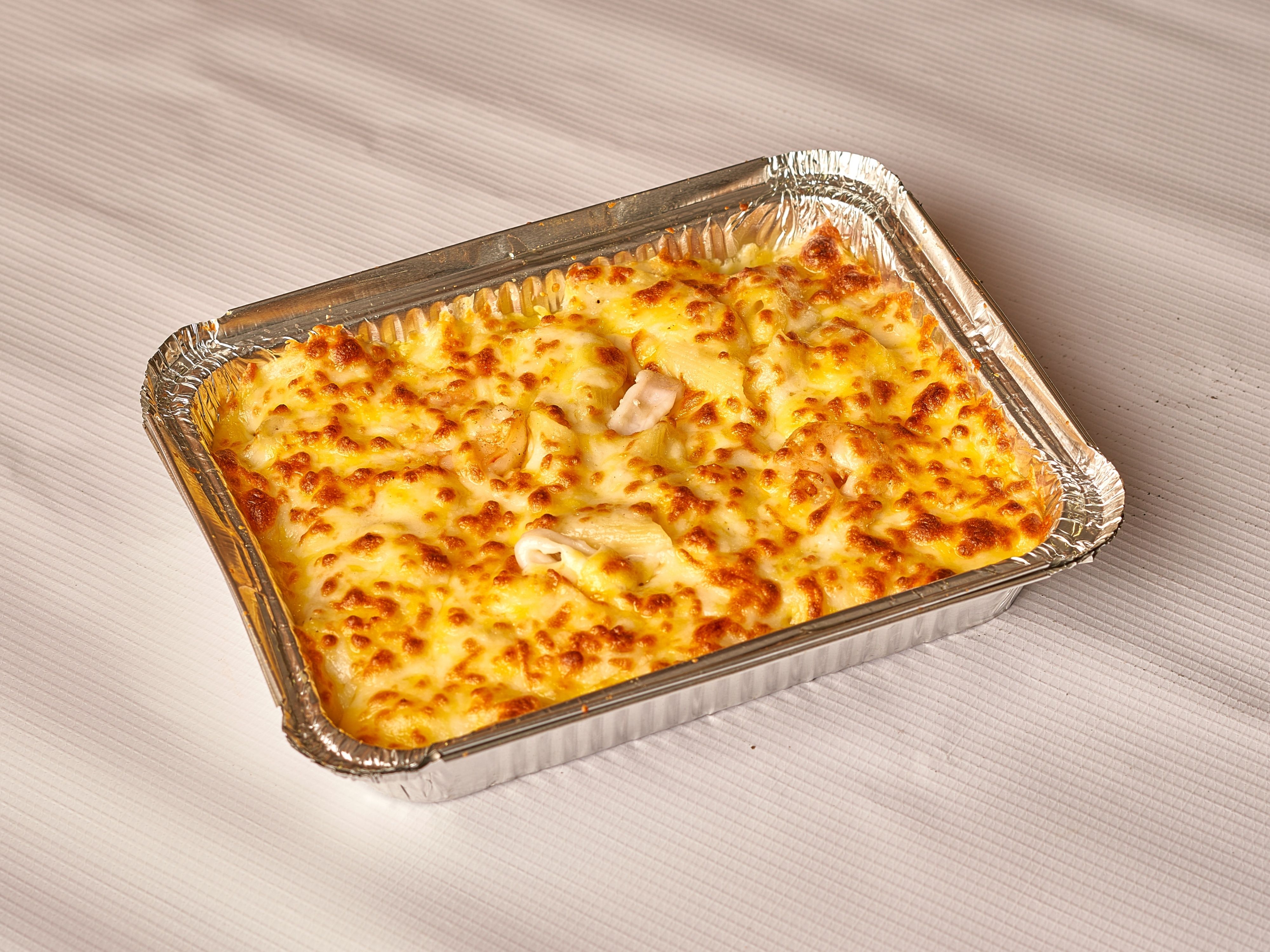 Seafood pasta casserole