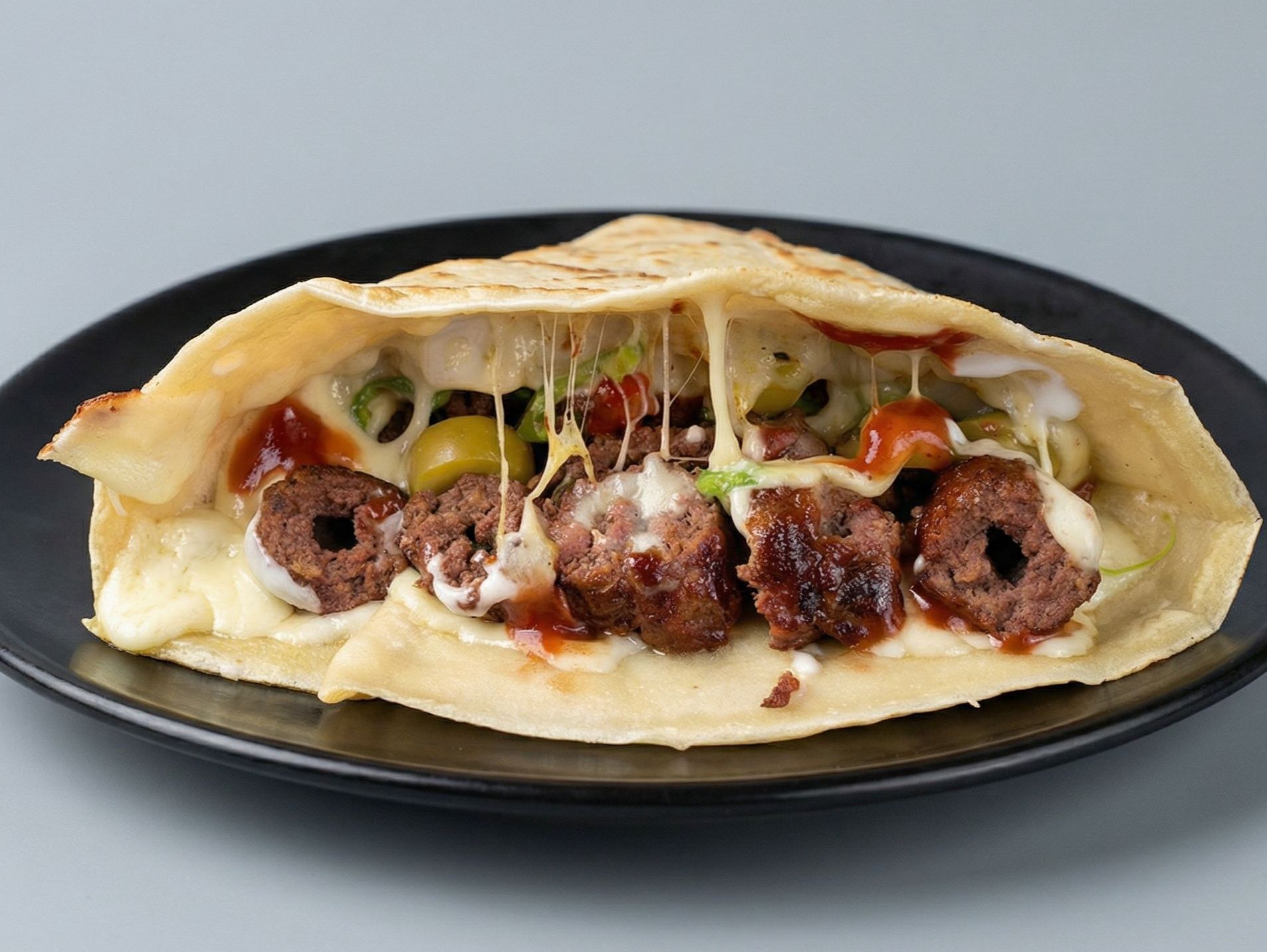 Grilled kofta crepe