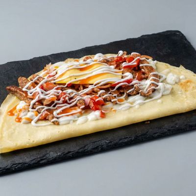 Cheese Burger Crepe