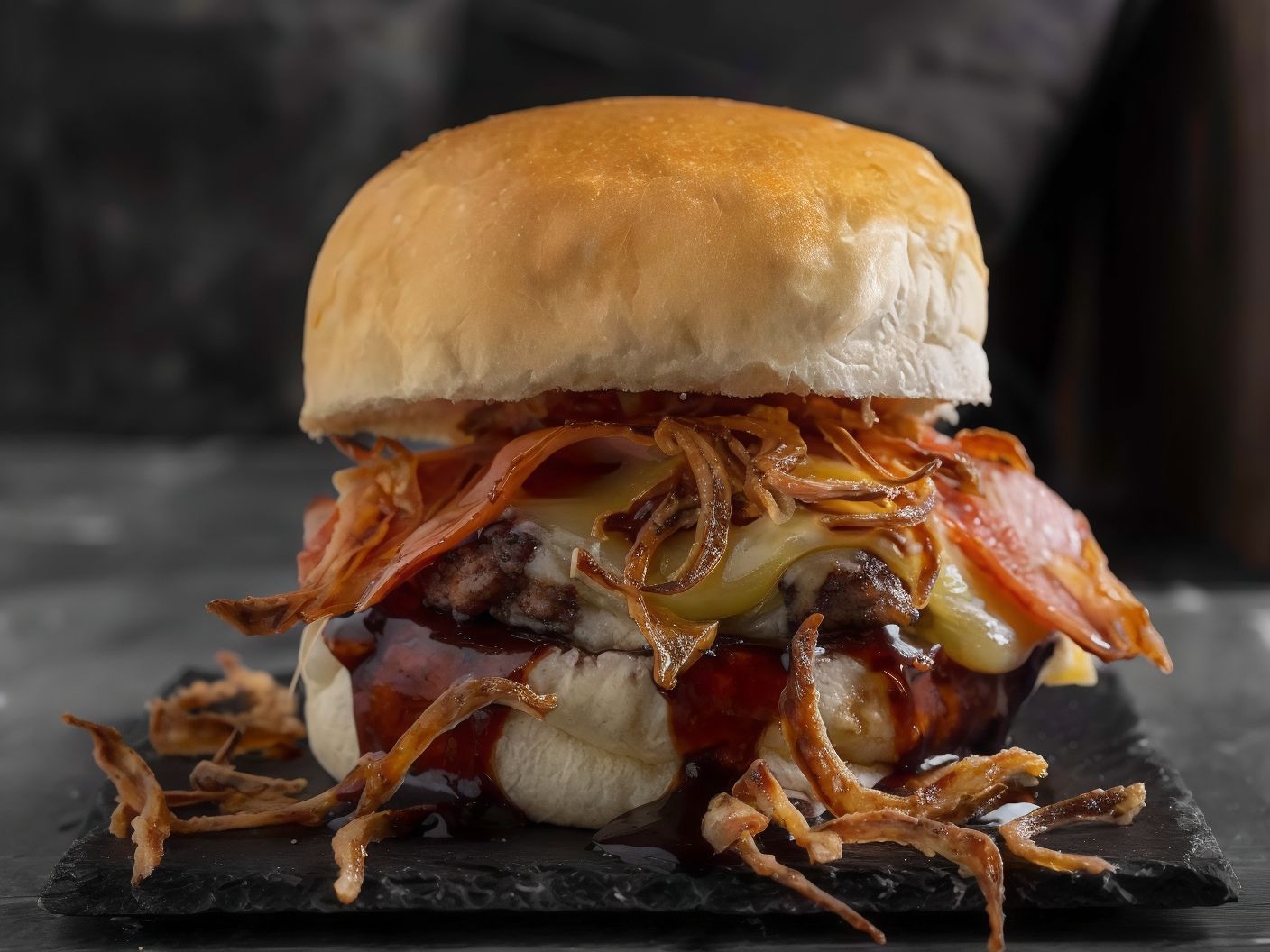 Smoke House Bbq Burger Sandwich