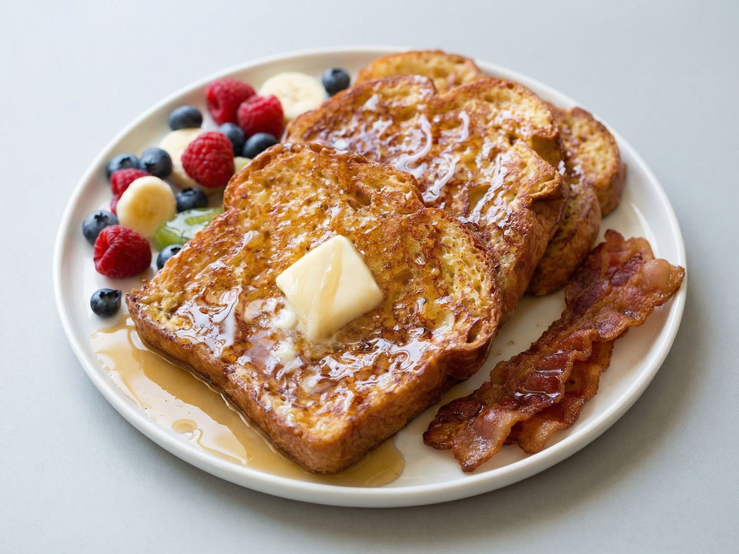 Maple and Whipped Cream French Toast