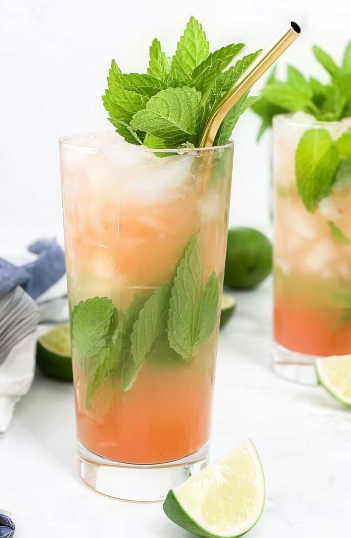 Guava Mint Cocktail