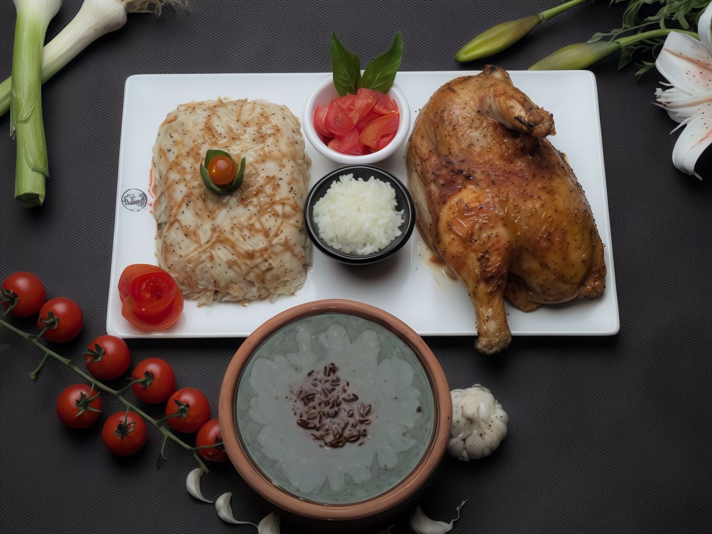 Half Roasted Chicken