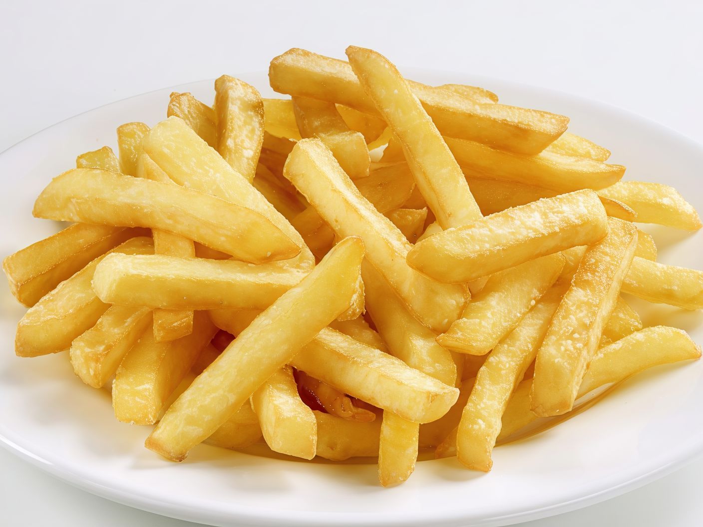 French Fries With Eggplant Sandwich