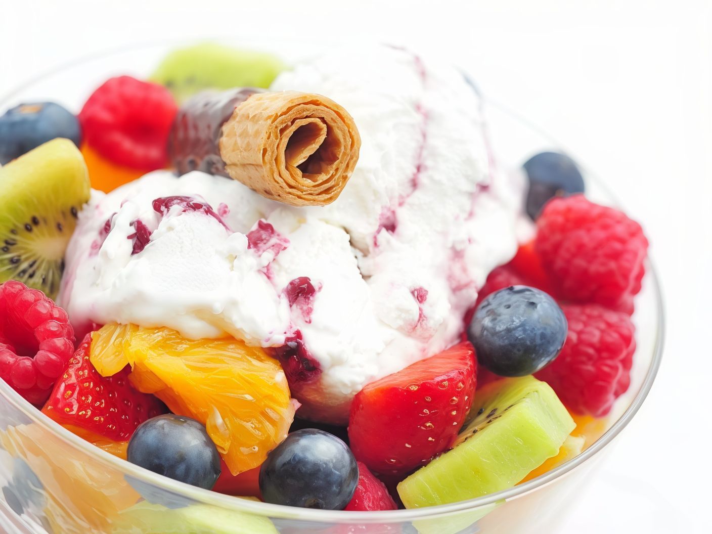 Fruit Salad Ice Cream