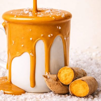salty potato latte