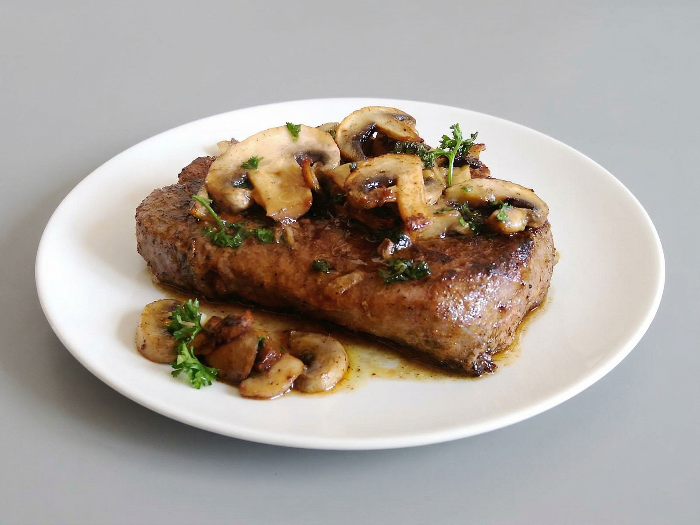 Steak With Mushroom Sauce