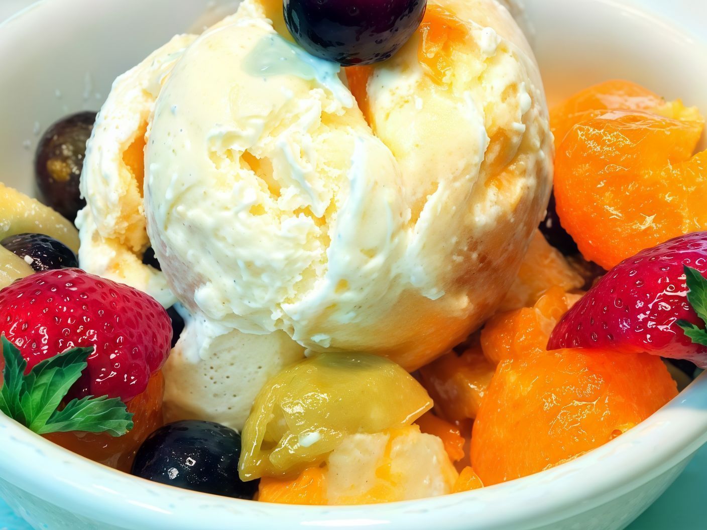 Fruit Salad Ice Cream