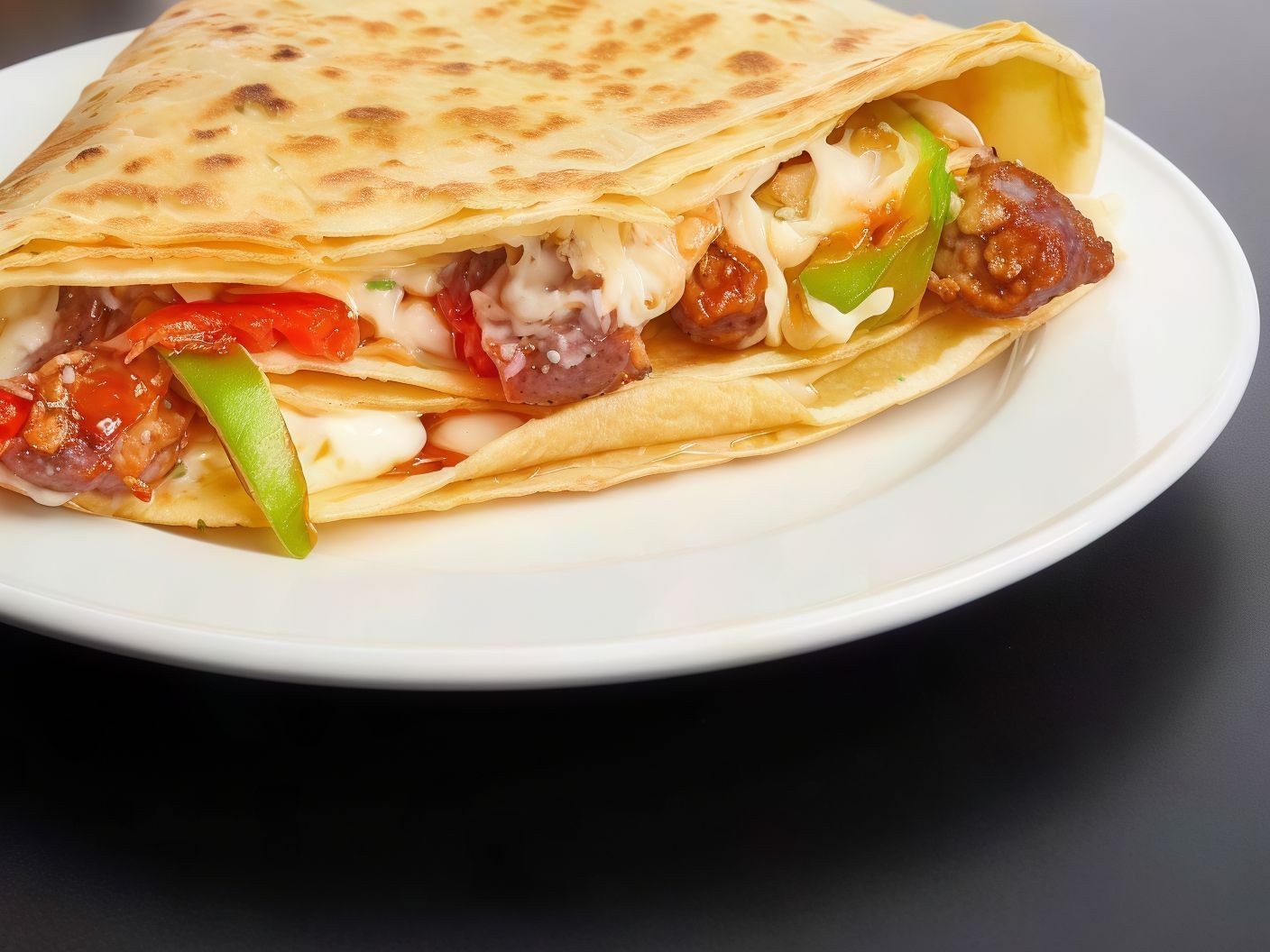Chicken Pane and Oriental Sausage Crepe
