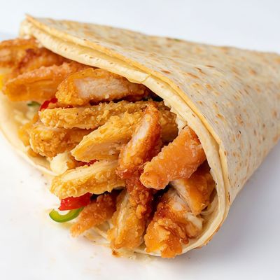 spicy zinger chicken crepe