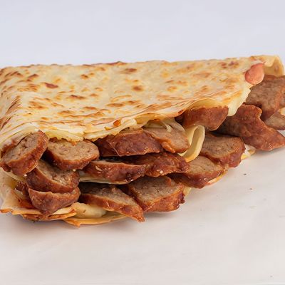 meat burger crepe