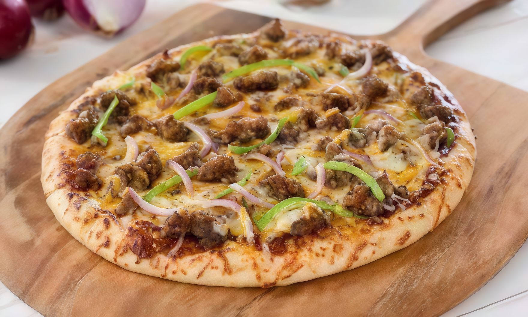 Baladi Veal Sausage Pizza