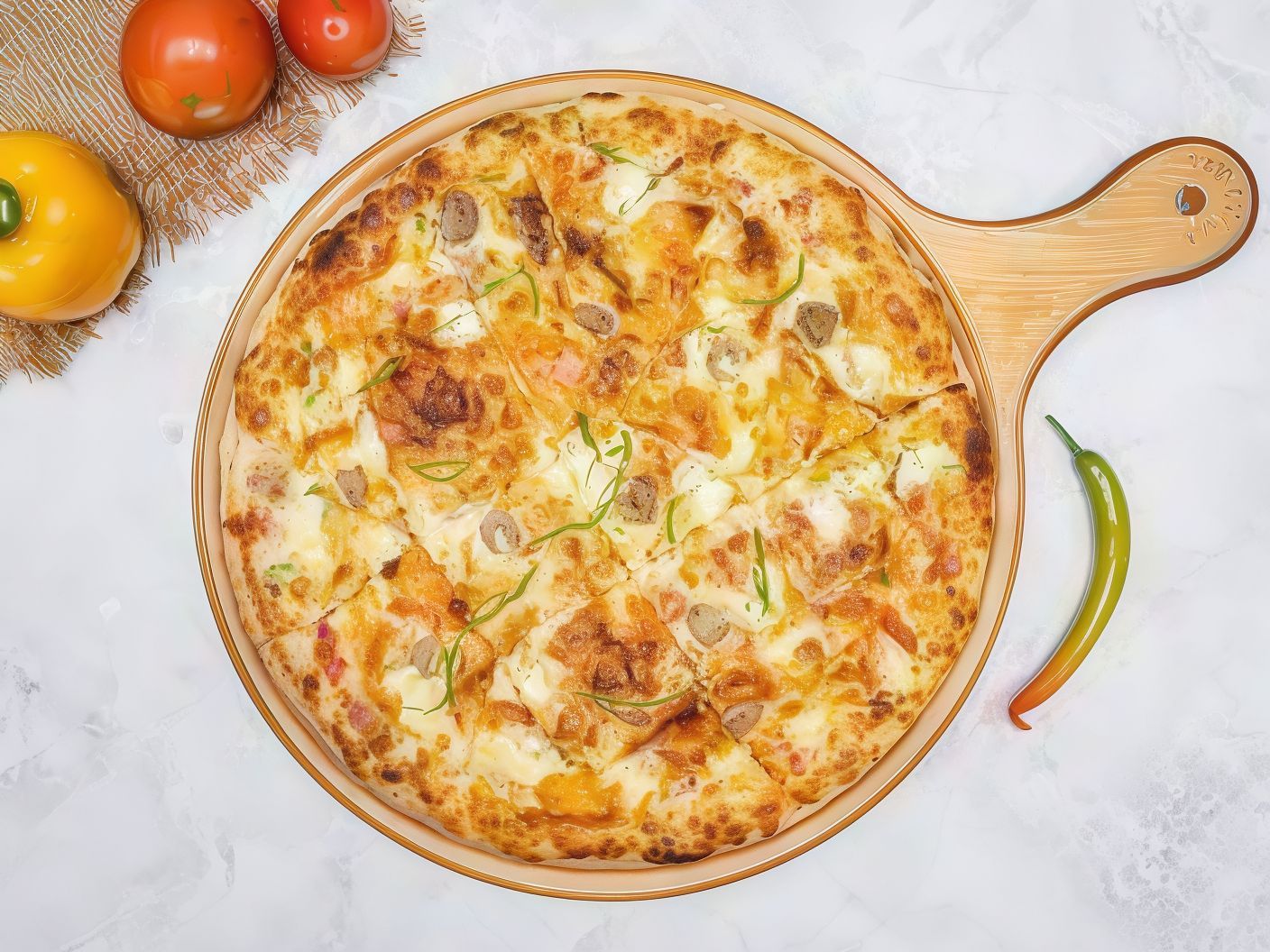 Pastrami Pizza With Eggs