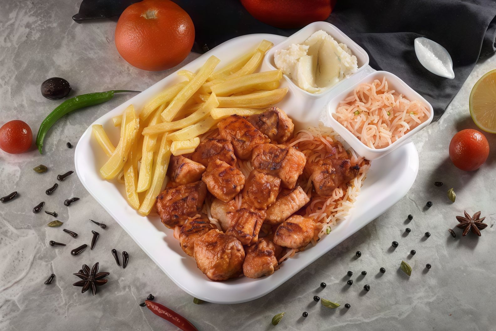 Arabian Shish Tawook Meal