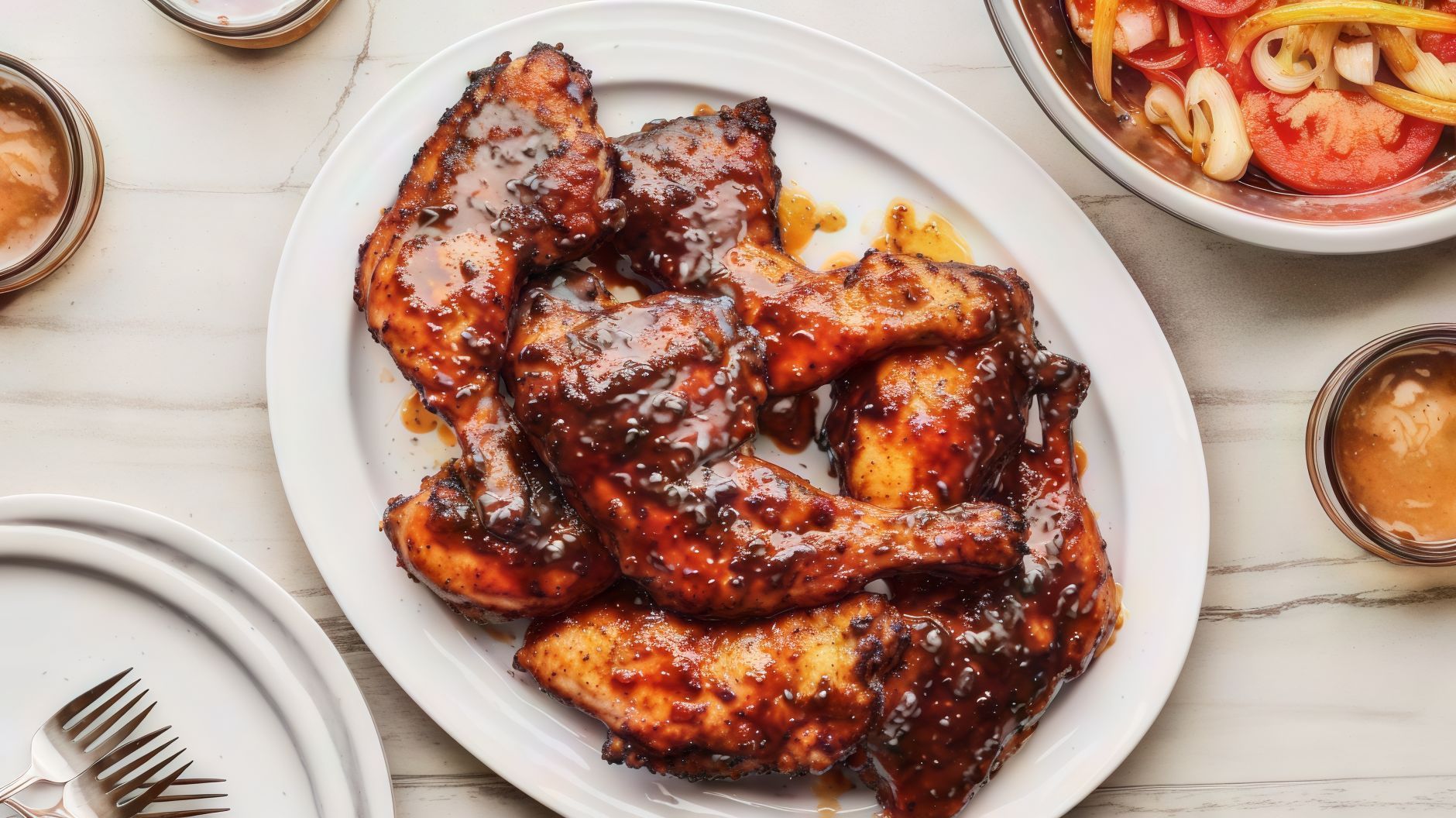 Spicy Grilled Chicken With Bbq Sauce Meal