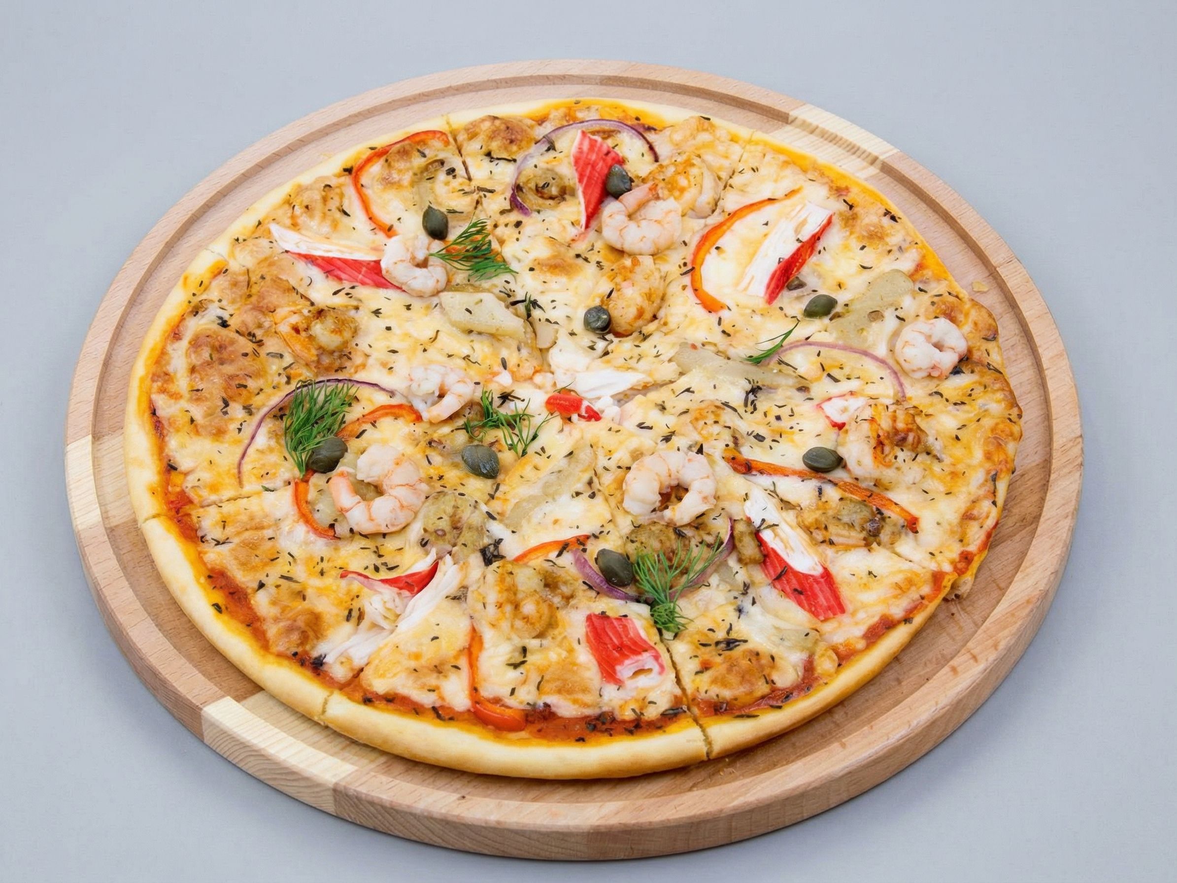 Grey Mullet Herring Slices Pizza
