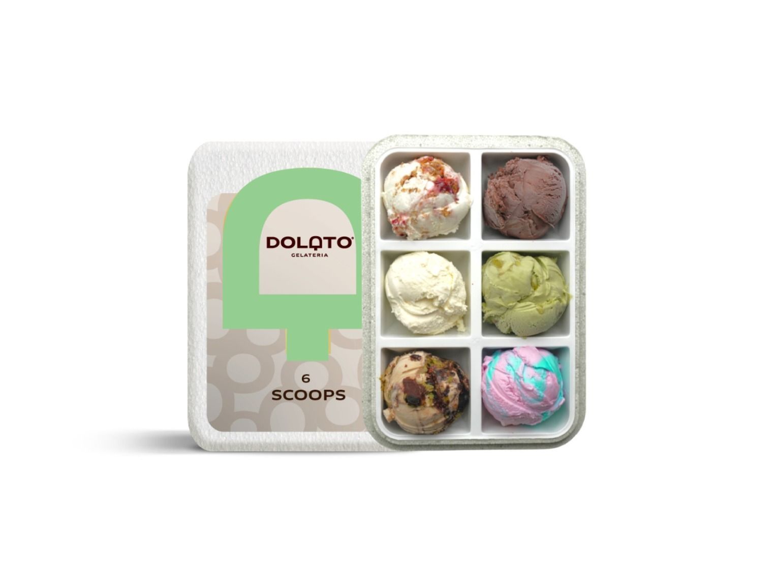 6 Scoops Gelato Box