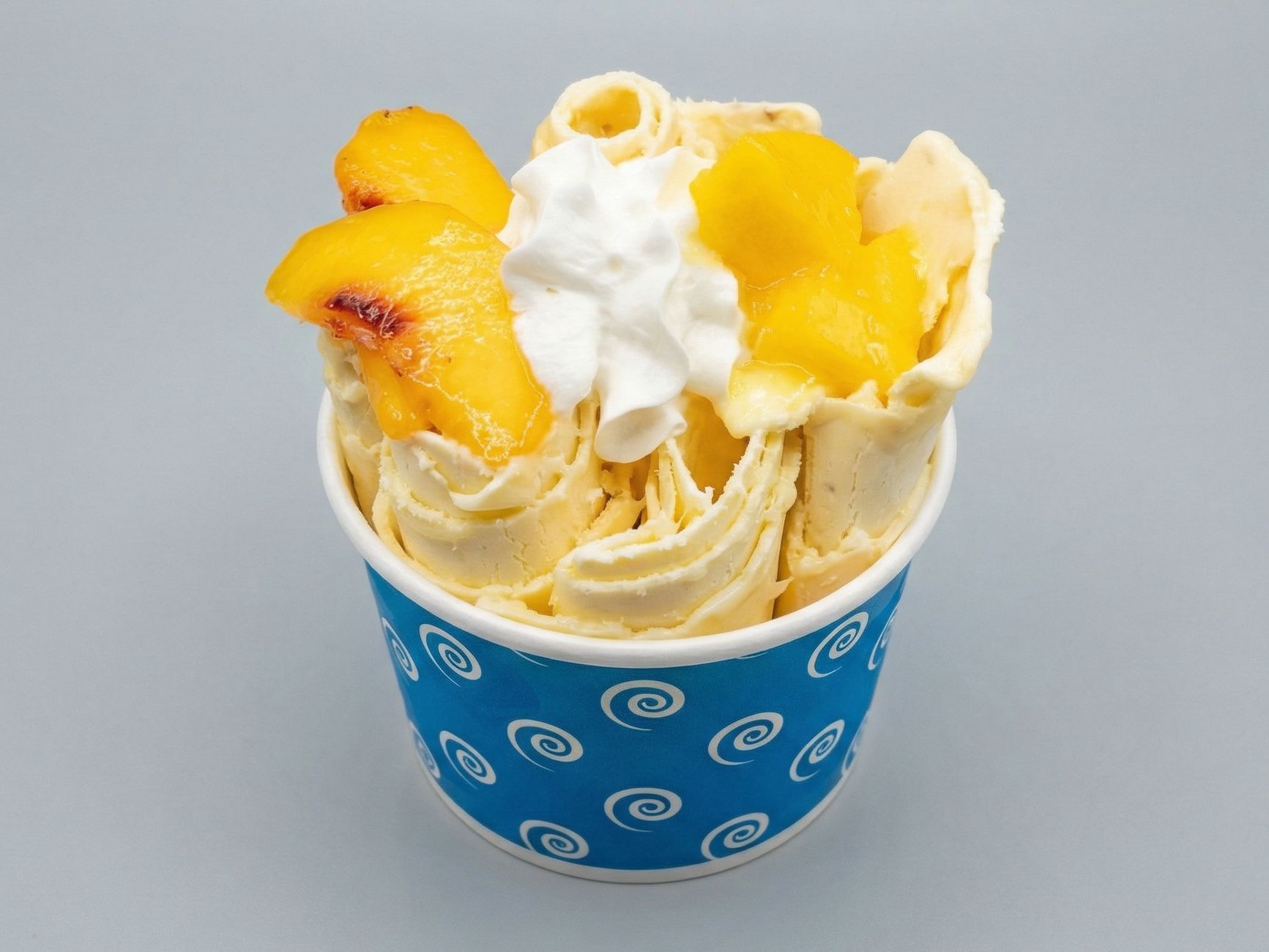 Peach Roll Ice Cream