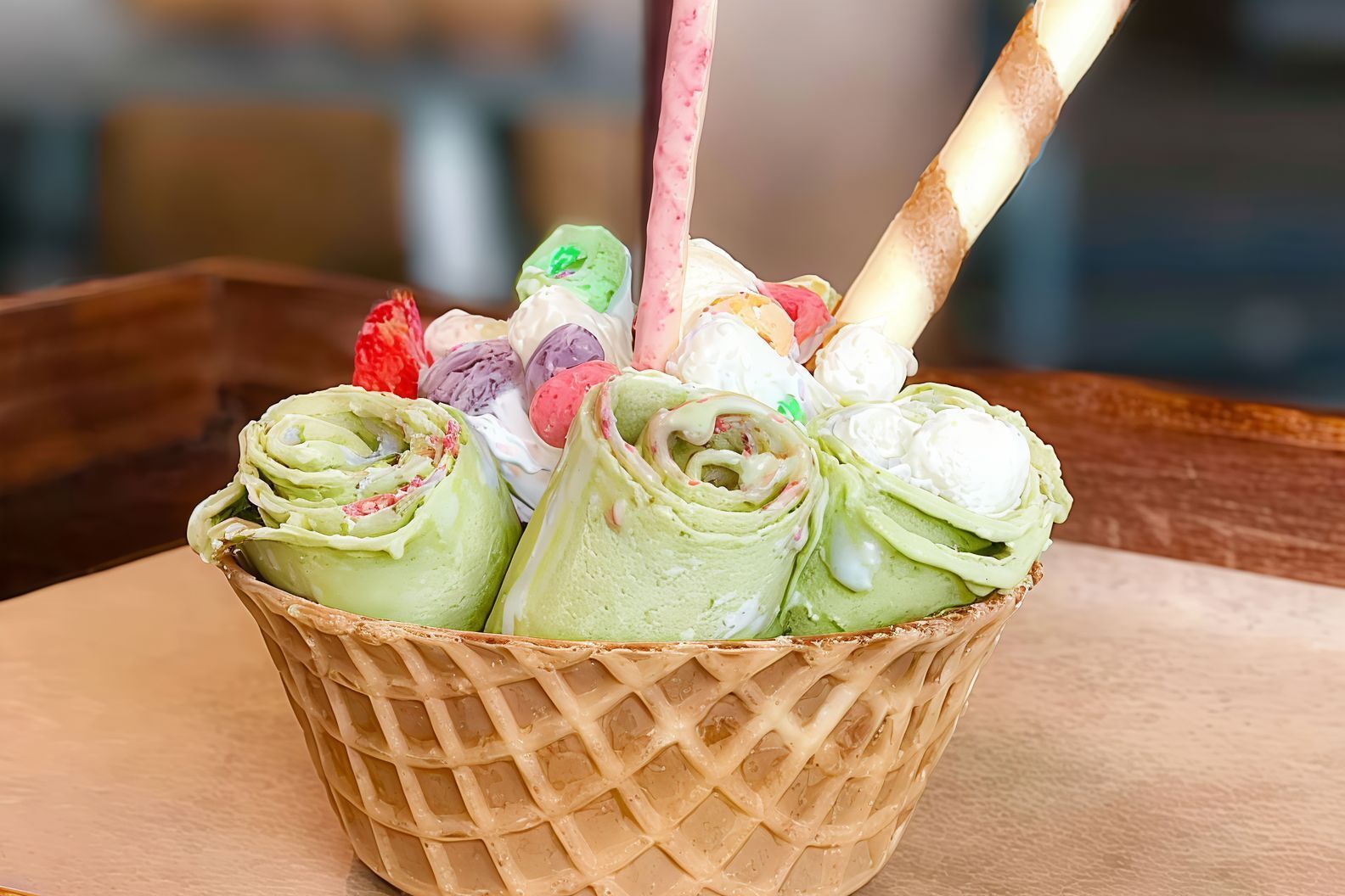 Mint Roll Ice Cream