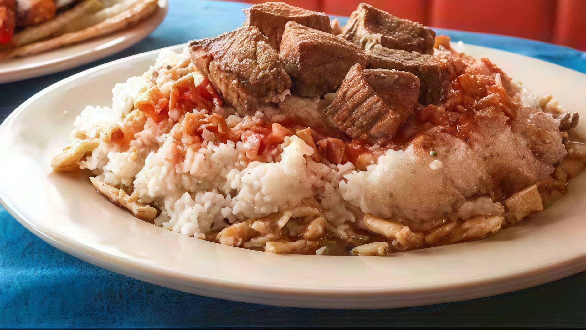 Egyptian Meat Fatteh Casserole