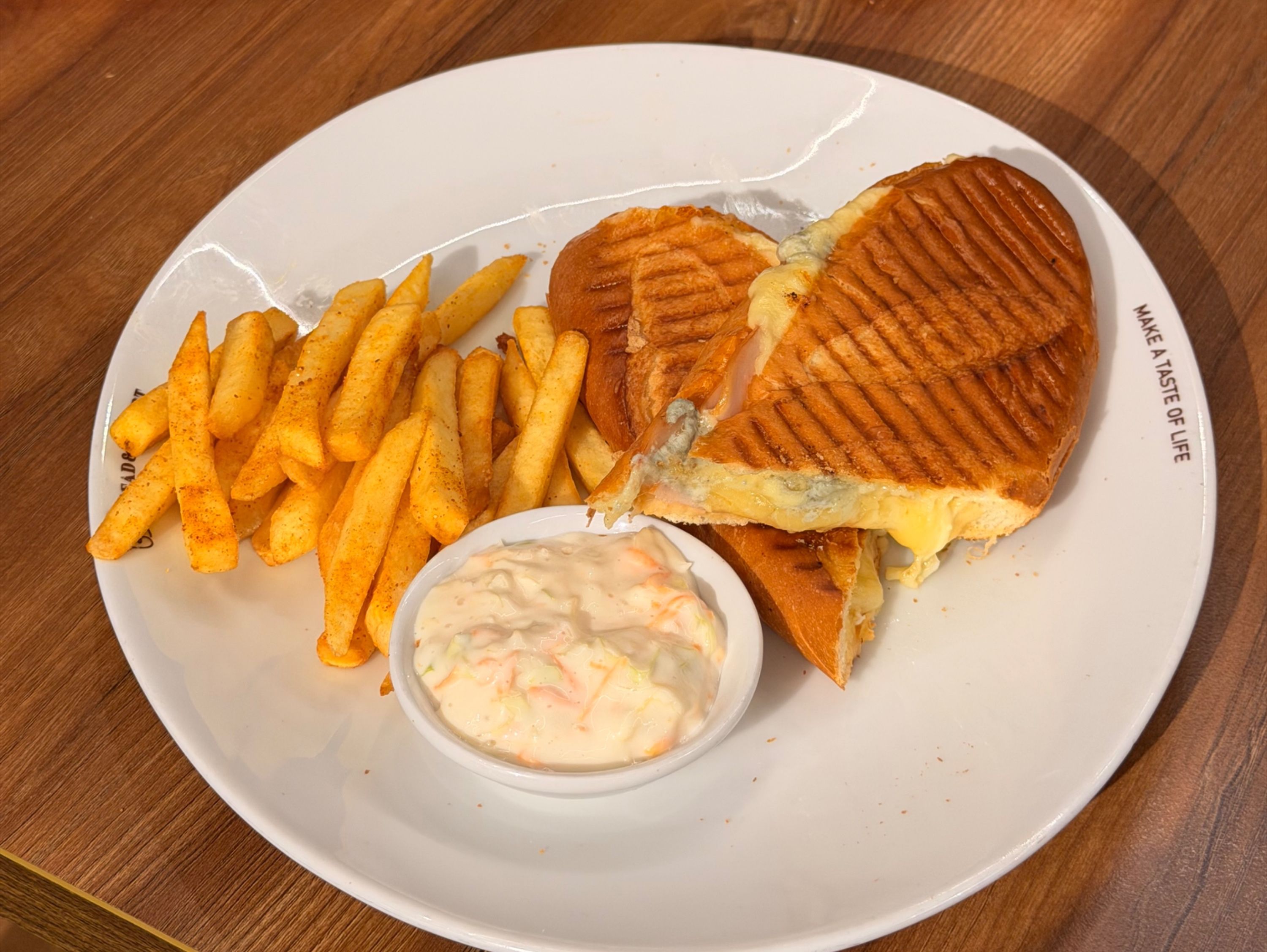Four cheese melt sandwich