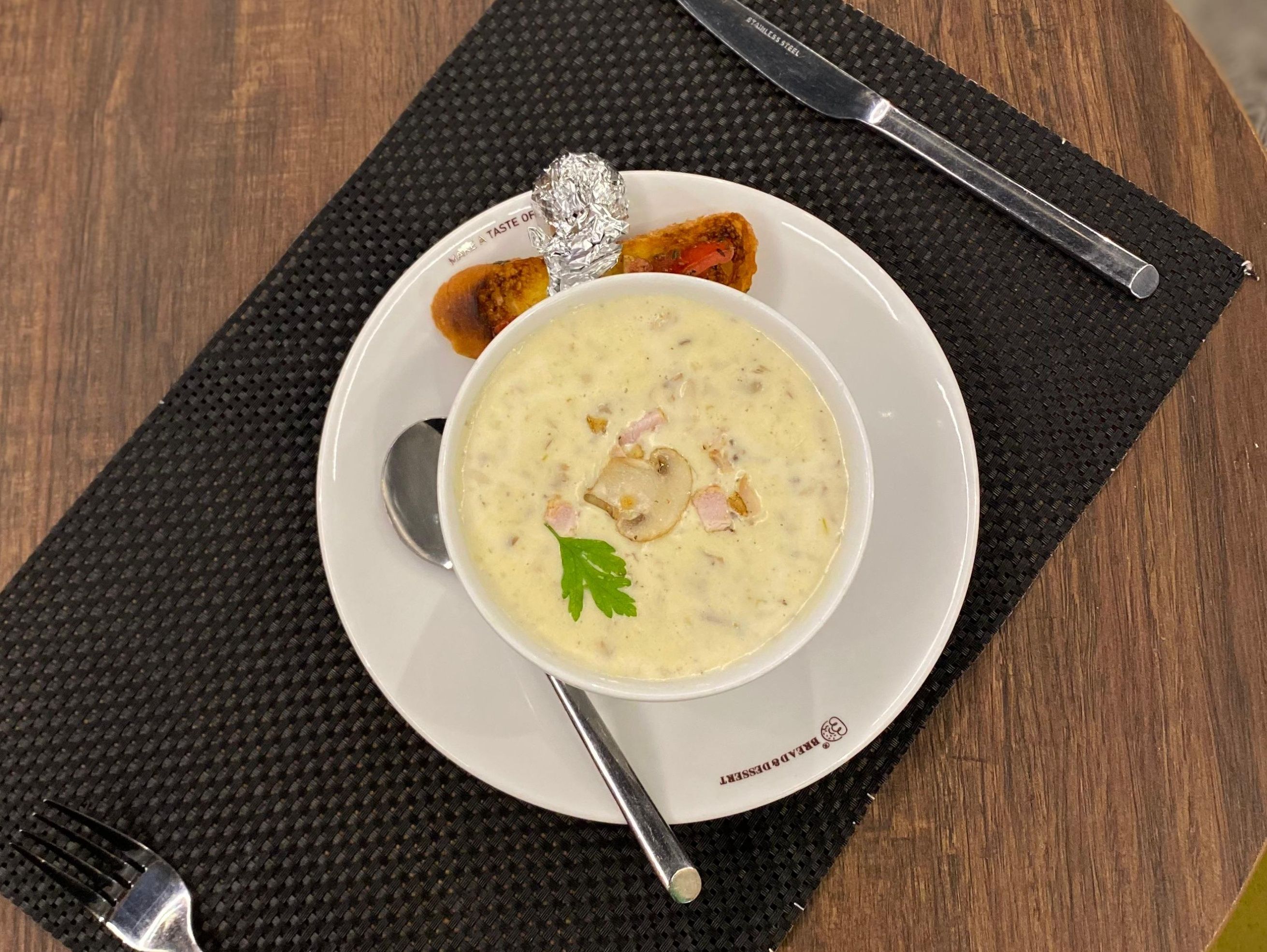 Chicken Cream and Mushroom Soup