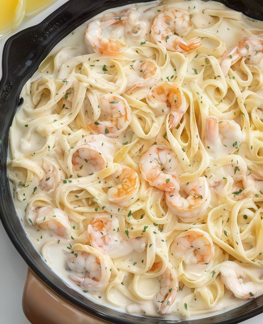 Shrimp Fettuccine Pasta
