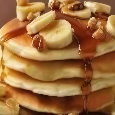 Mini Chocolate And Banana Pancakes