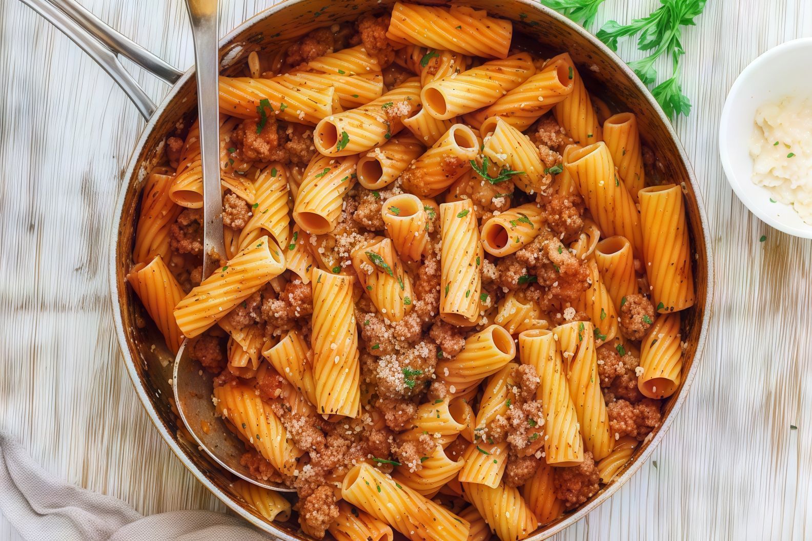 Pasta With Minced Sausage