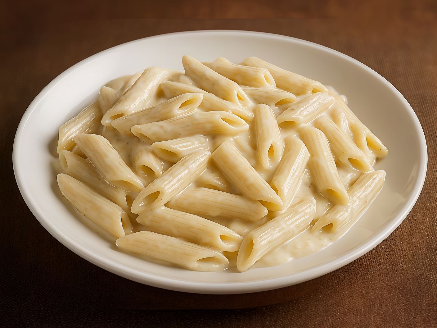 Penne Pasta With White Sauce