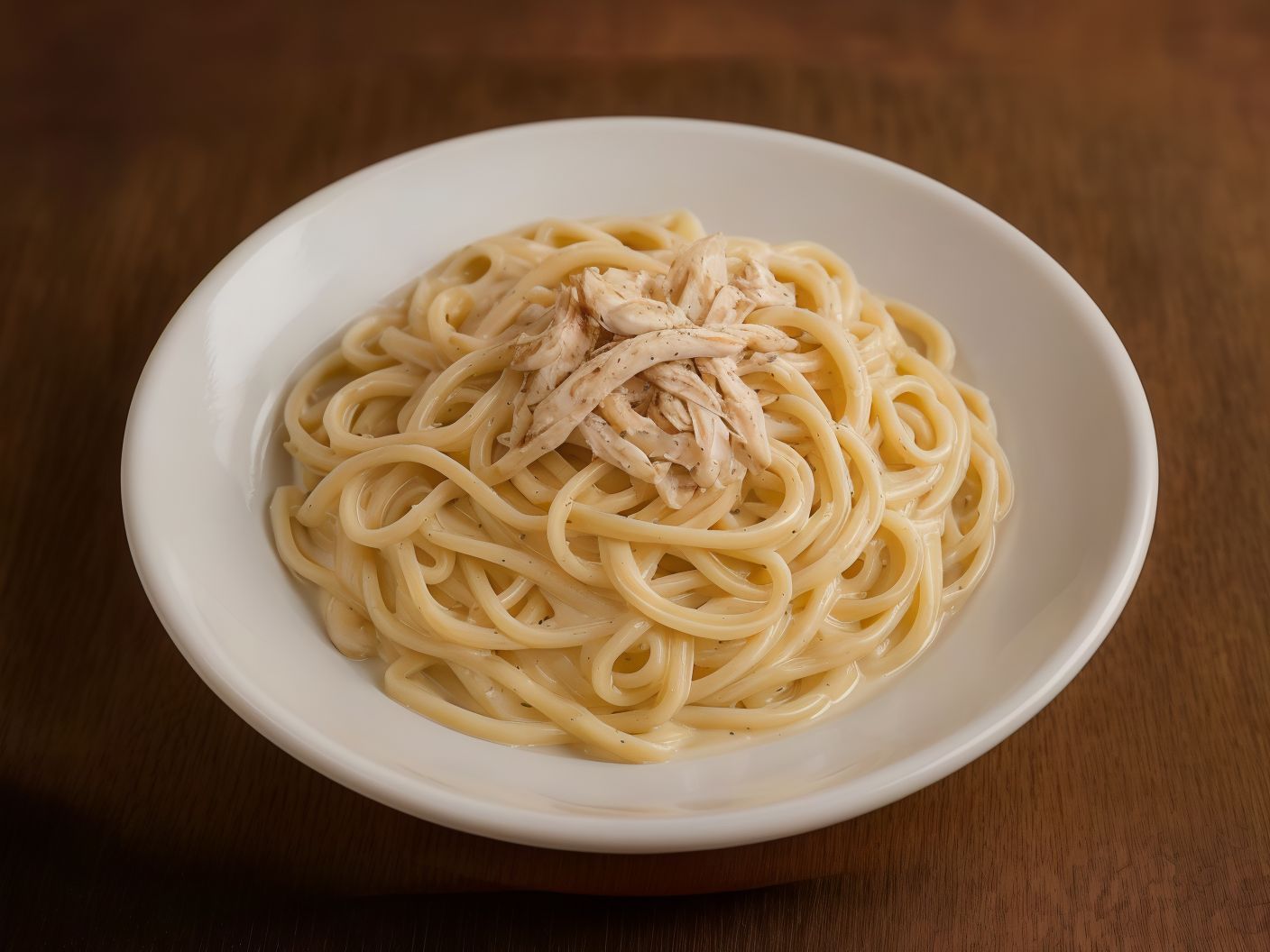 Fettuccine Alfredo Pasta With Chicken
