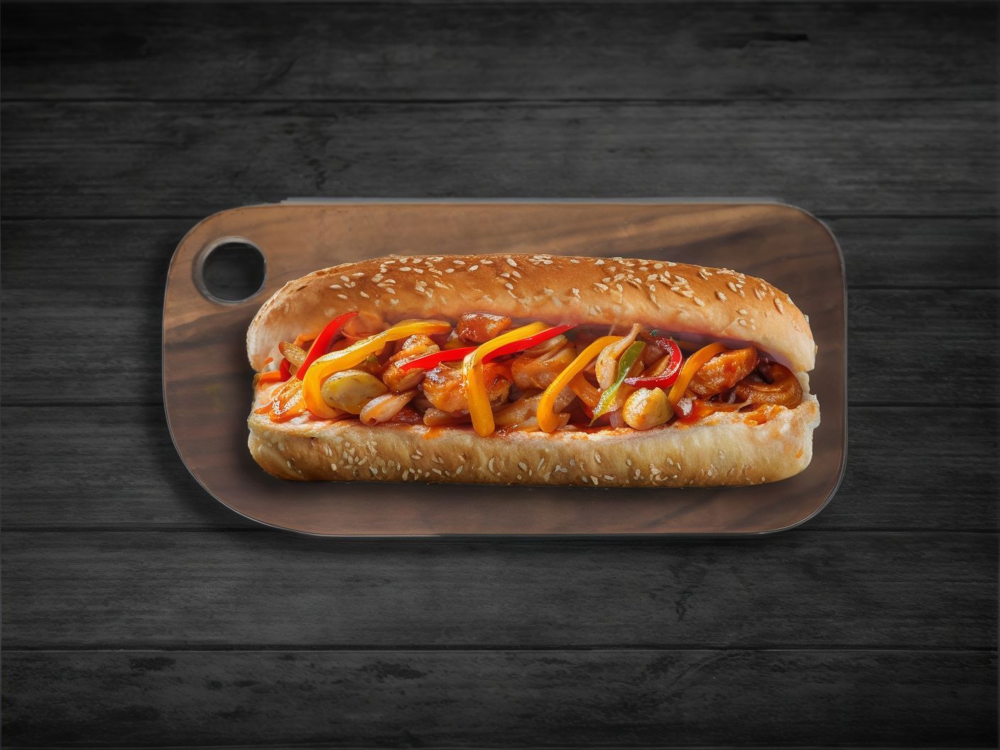 Chicken Fajita French Sandwich