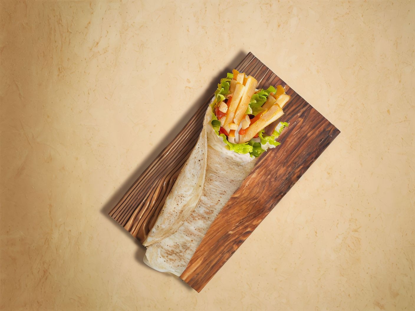 Fries Syrian Sandwich