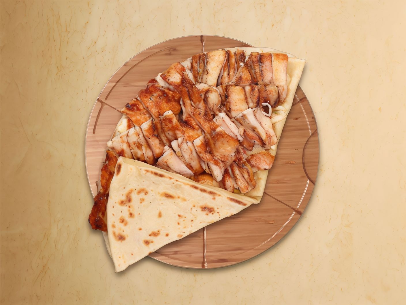 Chicken Shawerma Crepe