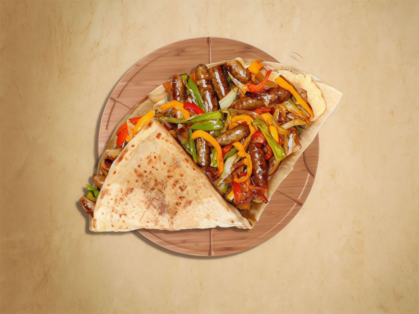 Oriental Sausage Crepe