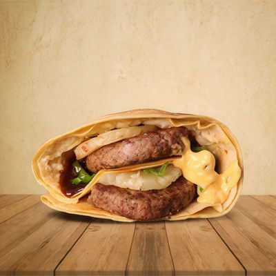 Beef Burger Crepe
