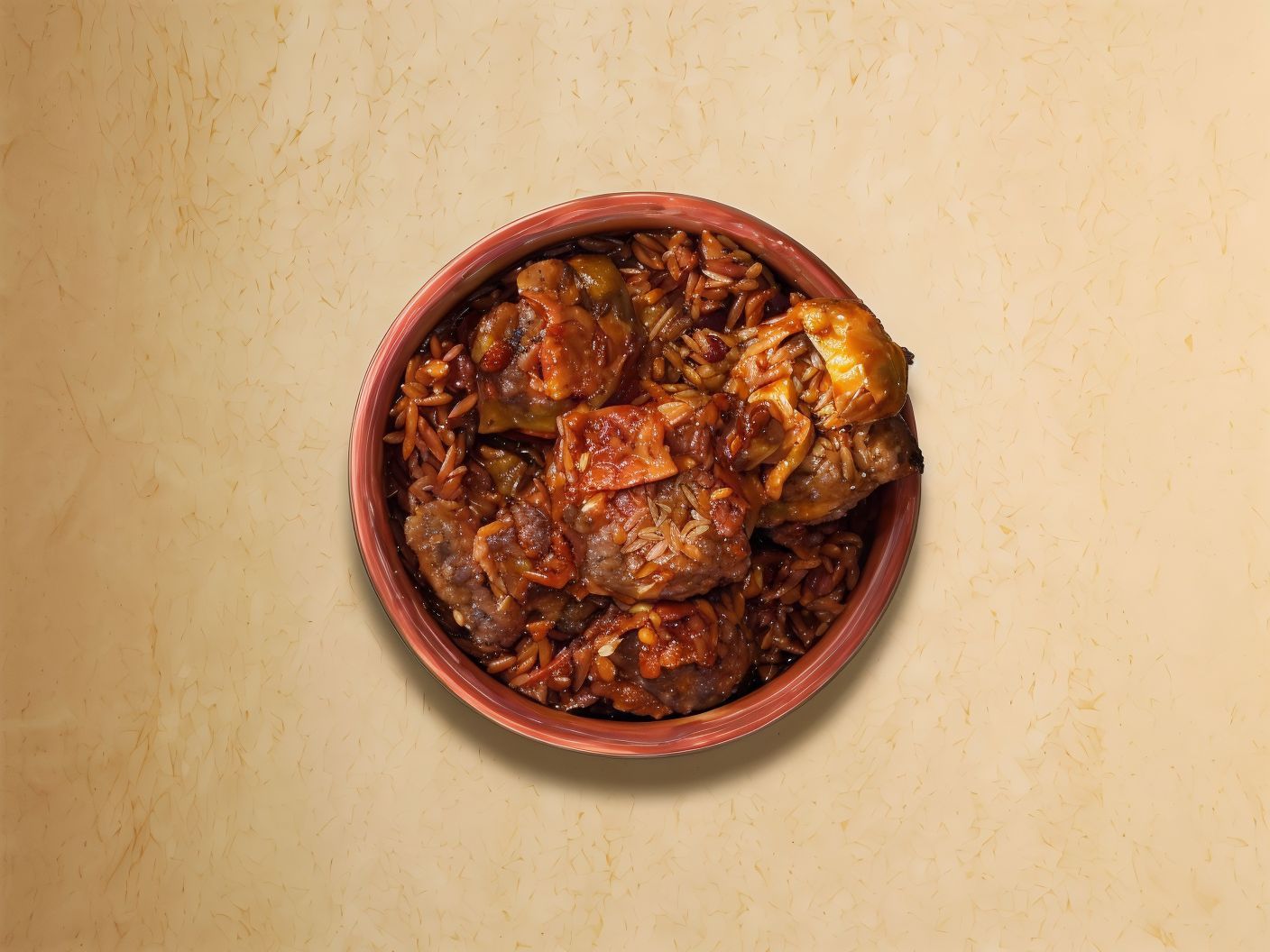 Orzo With Meat Casserole