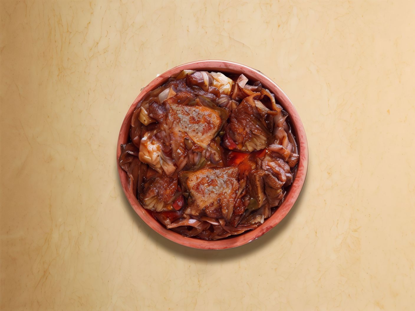 Meat With Onion Casserole