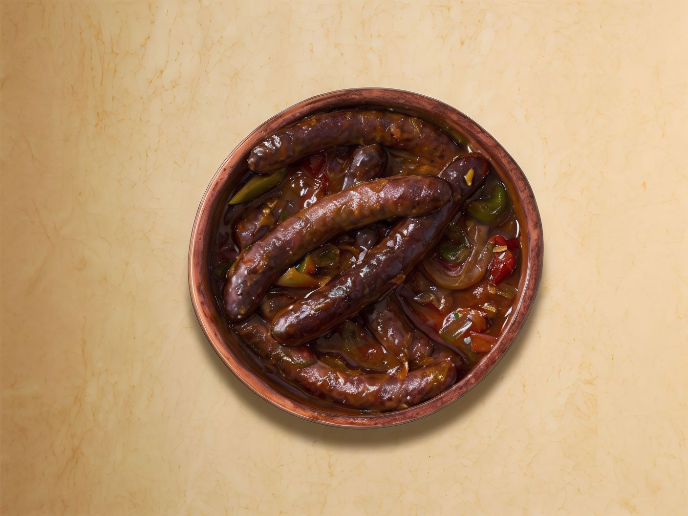 Oriental Sausage With Onion Casserole