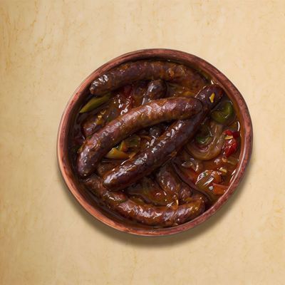 Oriental Sausage With Onion Casserole